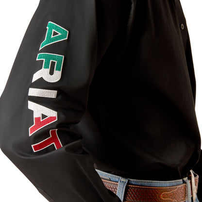 Ariat Mexico Team Logo Twill Classic Fit Shirt - Black