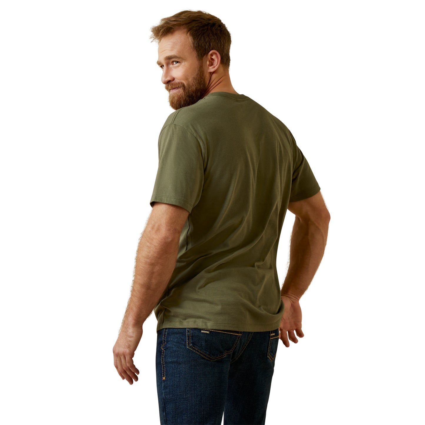 Ariat Military Green Combine SS T-Shirt