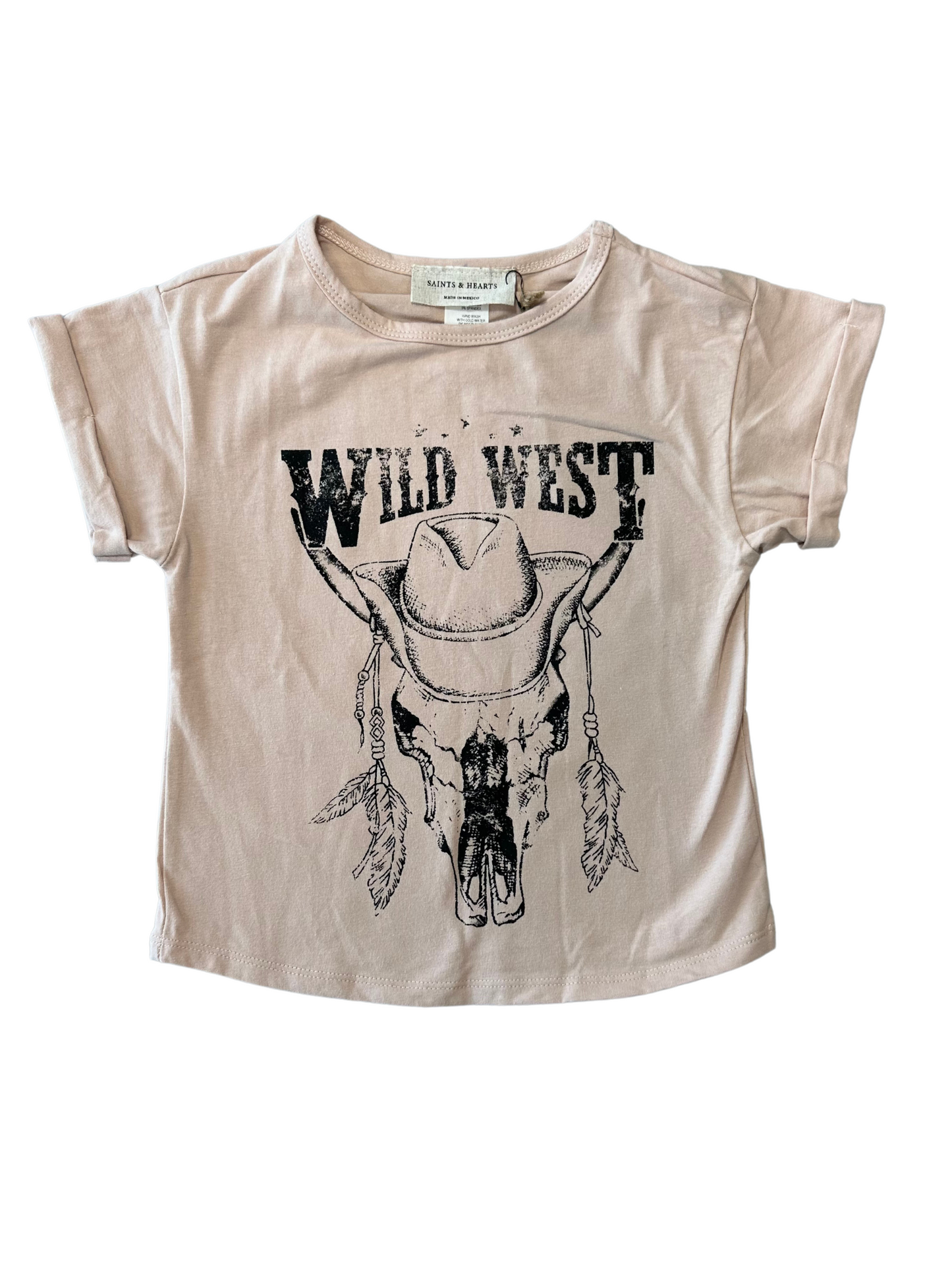 Girl's Wild West Pink T-Shirt