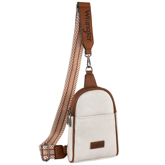 Wrangler Sling Bag/Crossbody/Chest Bag Beige-Brown