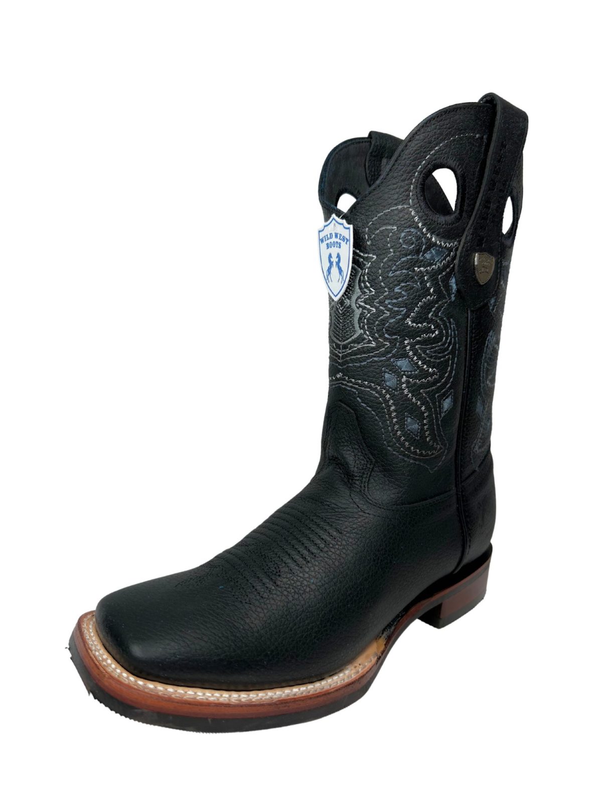 Men's Bullhide Wide Square Toe Western Boot