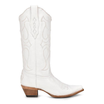 Corral Women’s White Embroidery Snip Toe Boots