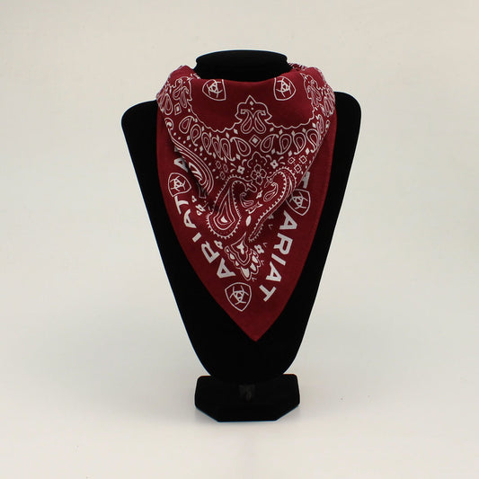 Ariat Branded Burgundy Bandana