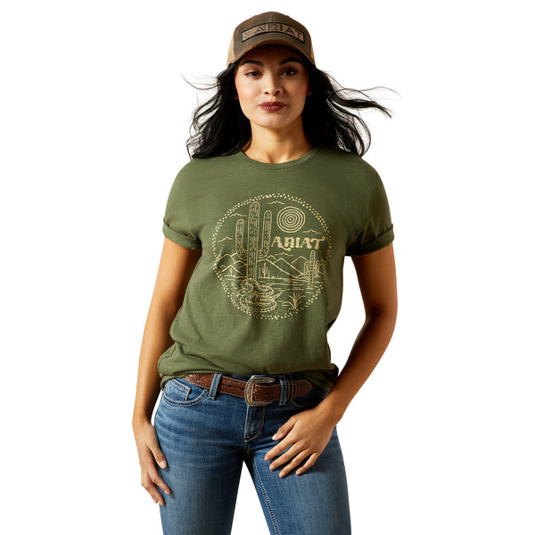 Ariat Women's Desert Snake T-Shirt - Olive