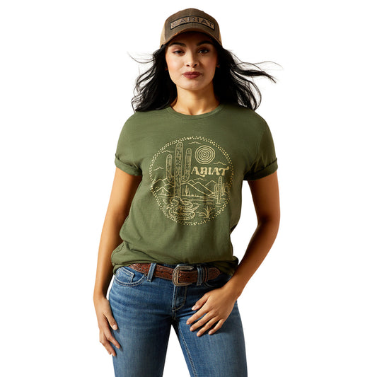 Ariat Women's Desert Snake T-Shirt - Olive