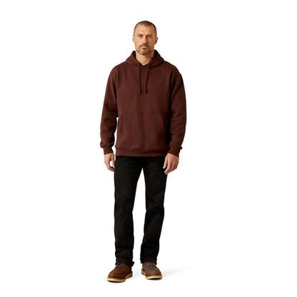 Men’s Ariat Logo Deep Mahogany Hoodie