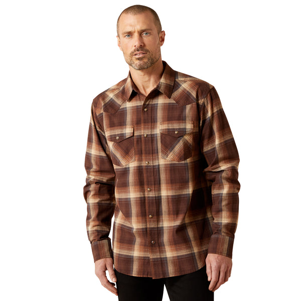 Men's Ariat Hodges Retro Fit Shirt - Brown