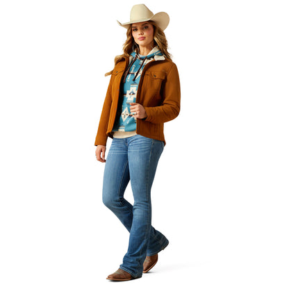 Ariat Women's Berber Back Softshell Jacket - Chestnut Horse