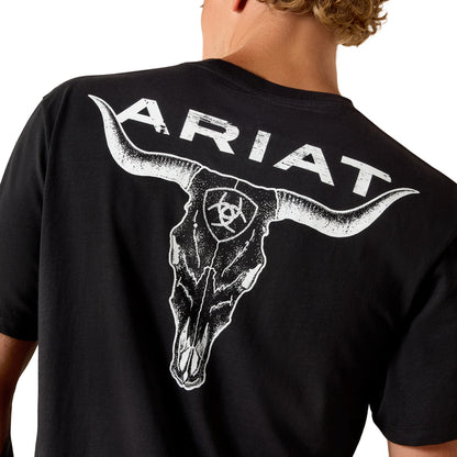 Ariat Men's Stipple Steer Short Sleeve T-shirt - Black