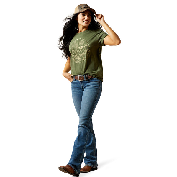 Ariat Women's Desert Snake T-Shirt - Olive