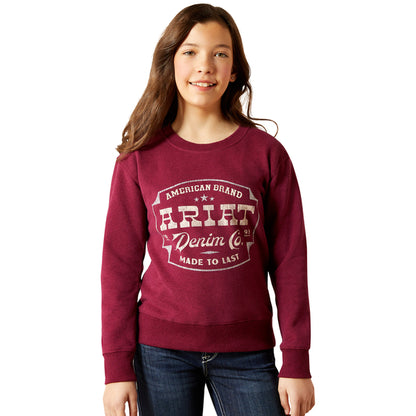 Kid's Ariat Emblem Heather Sweatshirt