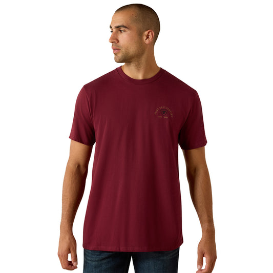 Ariat Men's Shell Game Graphic T-Shirt - Burgundy