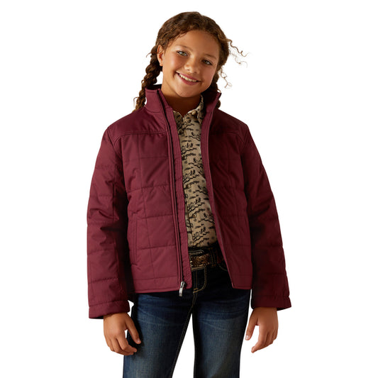 Girl's Ariat Crius Jacket - Windsor Wine