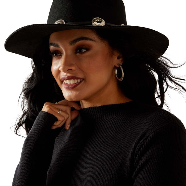 Ariat Alicia Sweater Dress Fringe Long Sleeve Black Dress