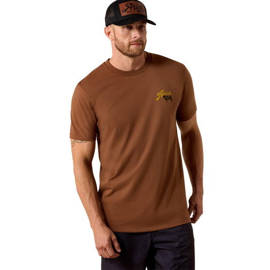 Ariat Men's BBQ Smoke T-Shirt - Brown