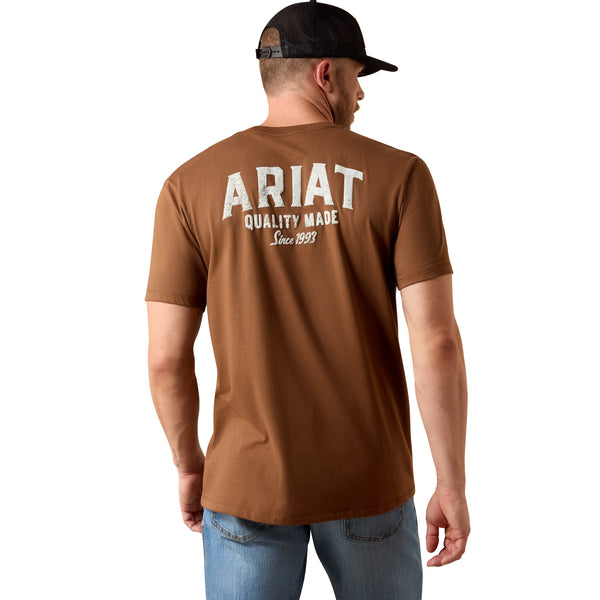 Ariat Men's Quality Wood States T-Shirt - Brown