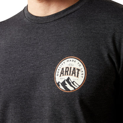 Ariat Men’s Circle A Long Sleeve Charcoal T-Shirt
