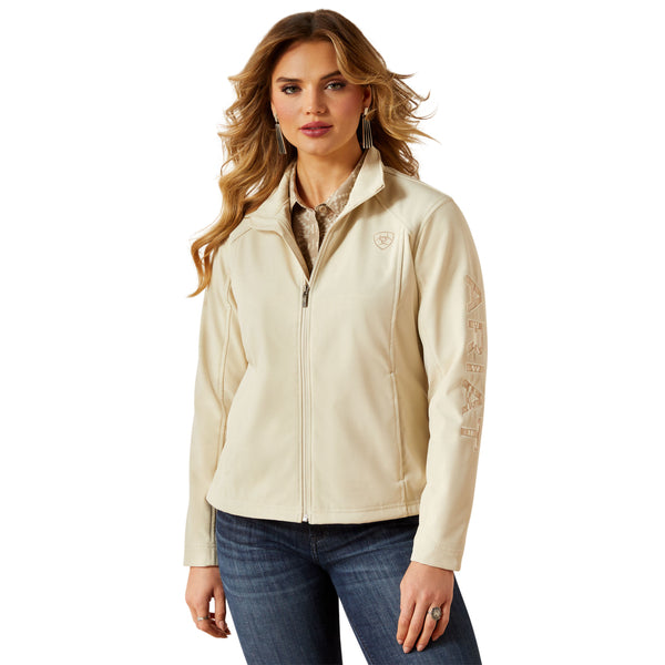 Ariat Women's Logo Softshell Jacket - Oyster Grey