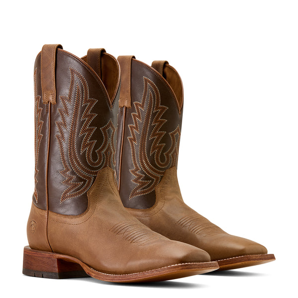 Ariat Men's County Roads Western Square Toe Boot - Tan