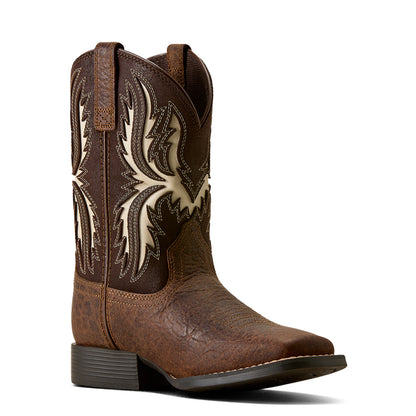 Ariat Kid's Driftwood Wide Square Toe Boot - Chocolate Brown