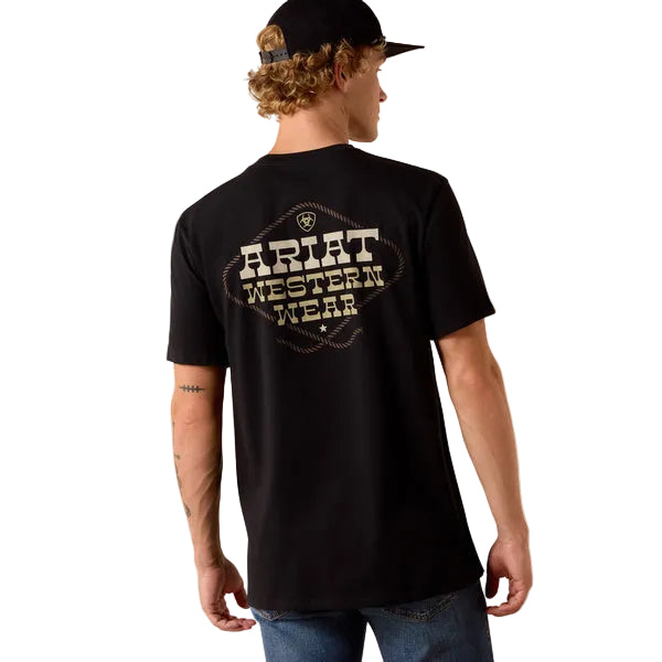 Ariat Men's Country and Western Lockup T-Shirt - Black