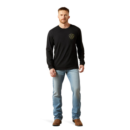 Ariat Black Easy Rider Long Sleeve Graphic T-Shirt