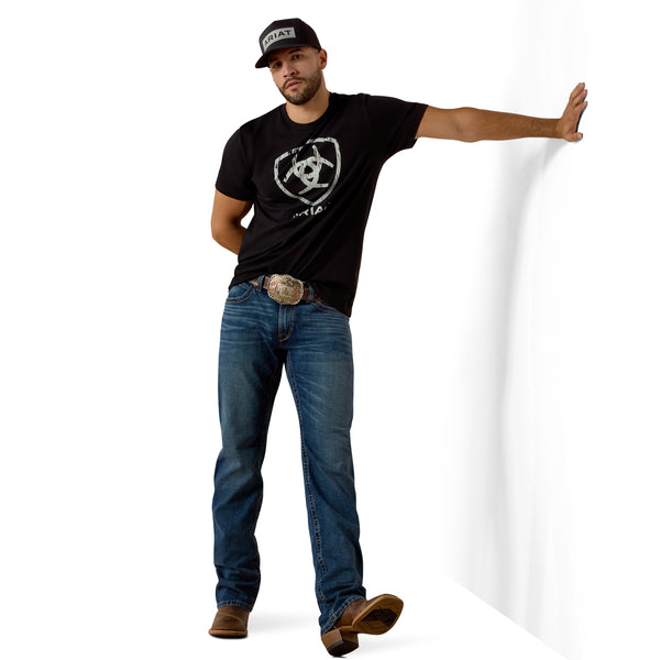 Ariat Men's Barn Shield Short Sleeve T-Shirt - Black