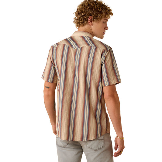 Ariat Men's Retro Haver Fitted Snap Button Short Sleeve - Multicolor