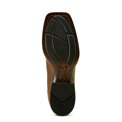 Ariat Women’s Booker Chelsea Wide Square Toe Brown Short Boot