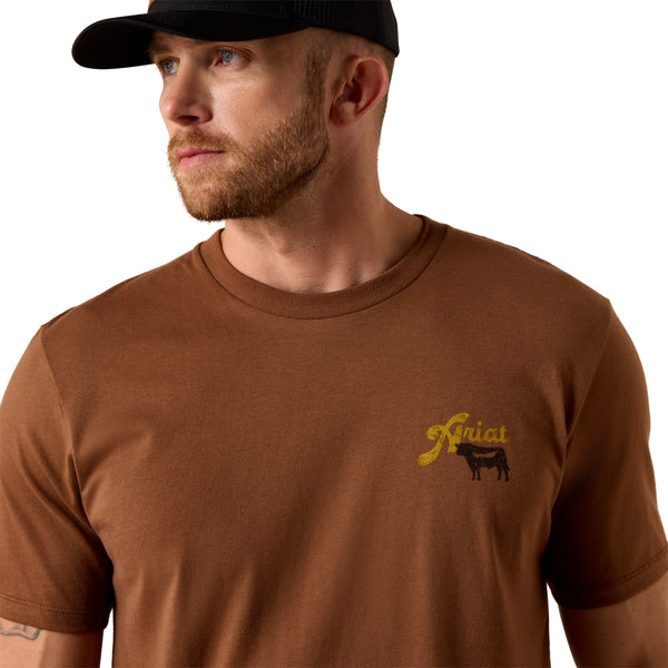 Ariat Men's BBQ Smoke T-Shirt - Brown