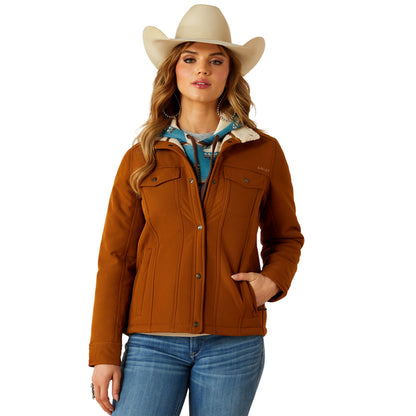 Ariat Women's Berber Back Softshell Jacket - Chestnut Horse