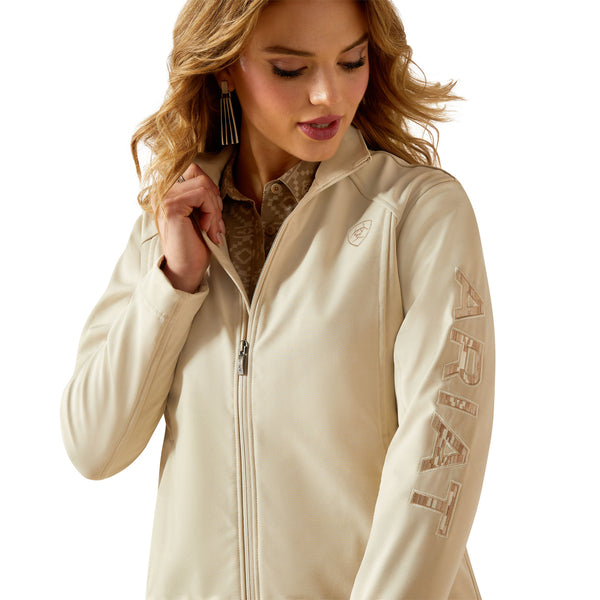 Ariat Women's Logo Softshell Jacket - Oyster Grey