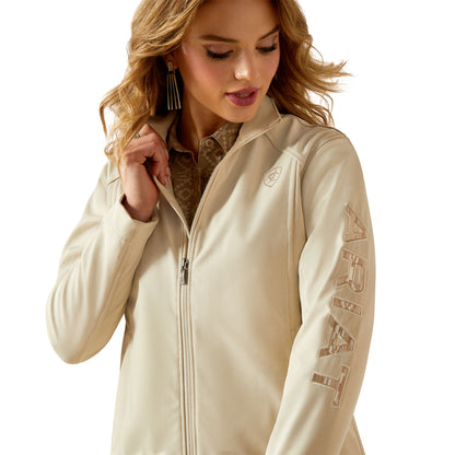 Ariat Women's Logo Softshell Jacket - Oyster Grey