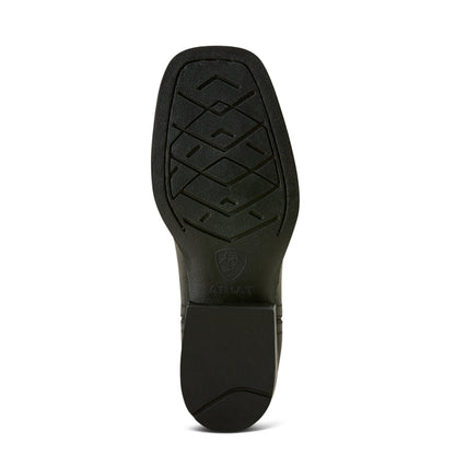 Ariat Kid's Black Booker Chelsea Wide Square Toe Short Boot