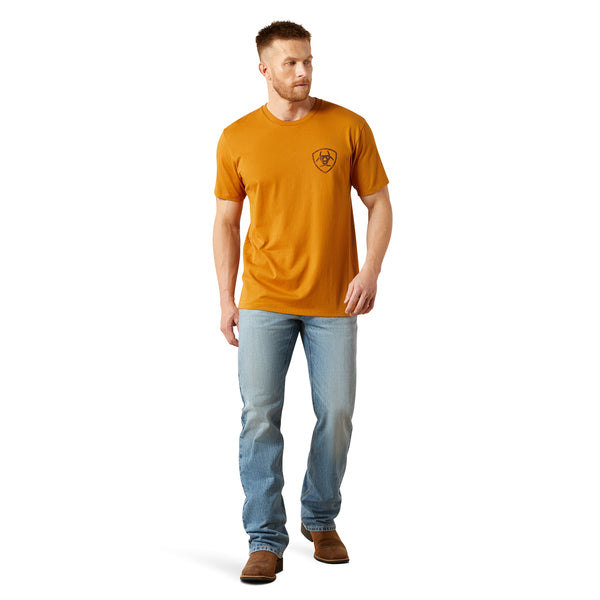 Ariat Men's Big Bull Rider T-Shirt - Bone Brown