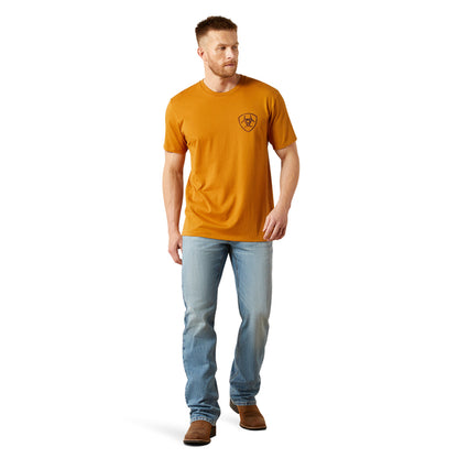 Ariat Men's Big Bull Rider T-Shirt - Bone Brown