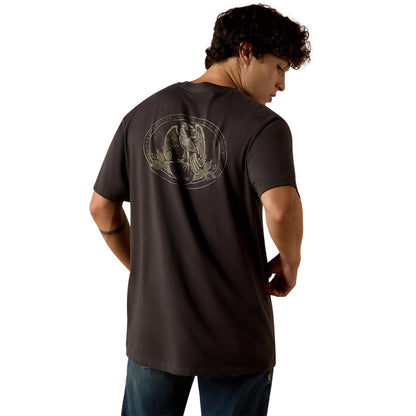 Ariat Men's Proudly Authentic T-Shirt - Gray