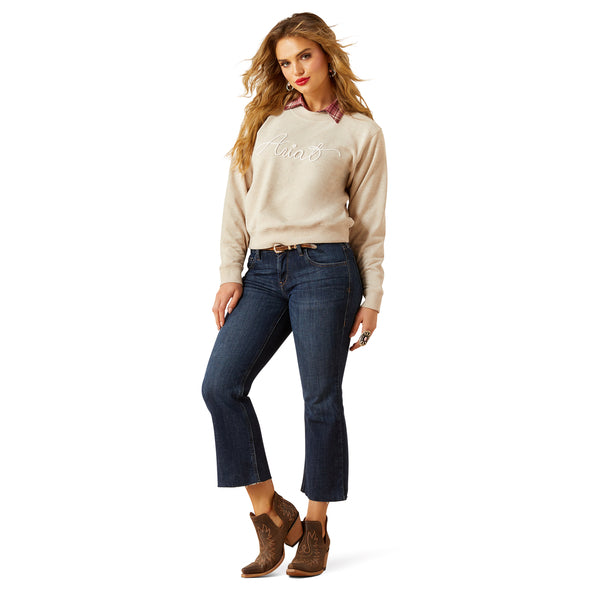 Ariat Women's Essential Crew Sweatshirt - Oatmeal