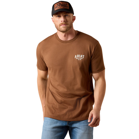 Ariat Men's Quality Wood States T-Shirt - Brown