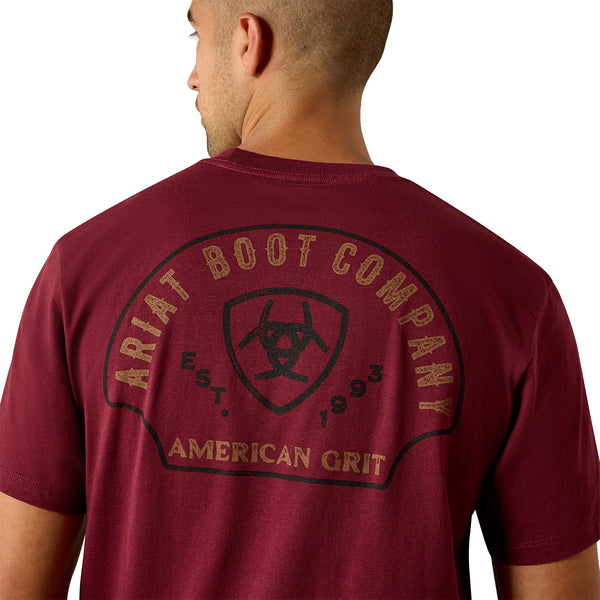 Ariat Men's Shell Game Graphic T-Shirt - Burgundy