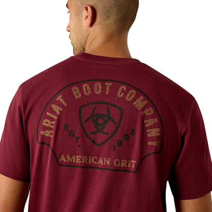 Ariat Men's Shell Game Graphic T-Shirt - Burgundy