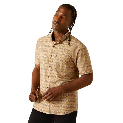 Ariat Merrit Modern Slim Short Sleeve Grey Shirt