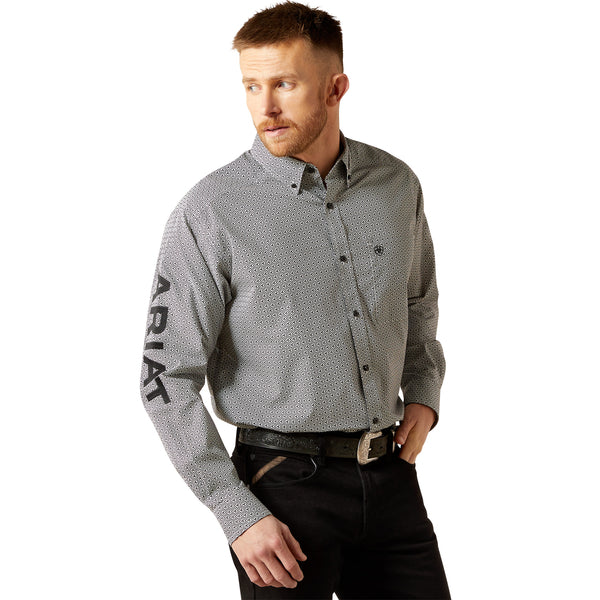 Ariat Men’s Team Pablo Classic Fit Shirt - White/Black