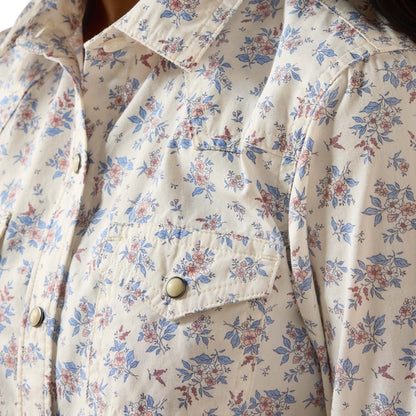 Girl's Ariat Star Dust Button Down Shirt - Floral Print