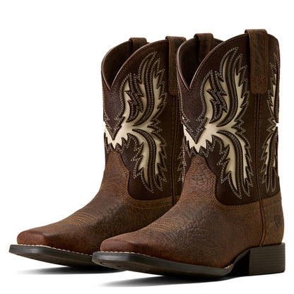 Ariat Kid's Driftwood Wide Square Toe Boot - Chocolate Brown