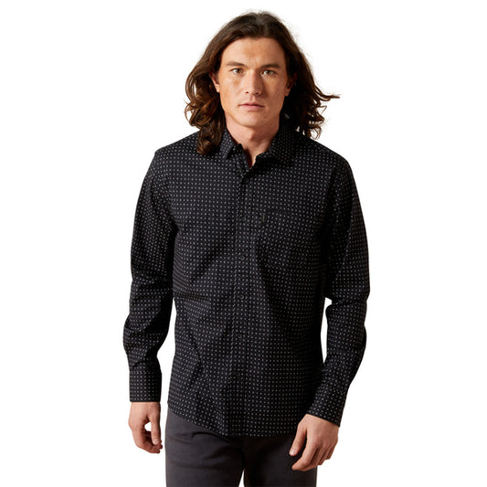 Men's Ariat McClain Modern Fit Shirt - Black