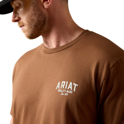 Ariat Men's Quality Wood States T-Shirt - Brown