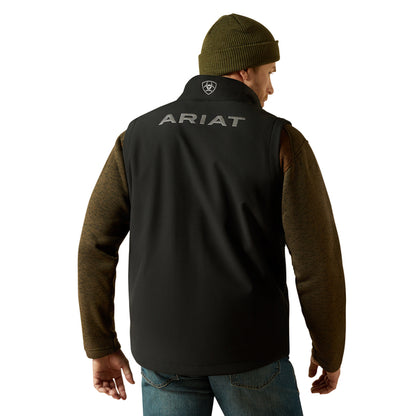Ariat Men's Logo Softshell Vest - Black