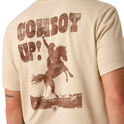 Ariat Men's Cowboy Up Graphic T-Shirt - Tan