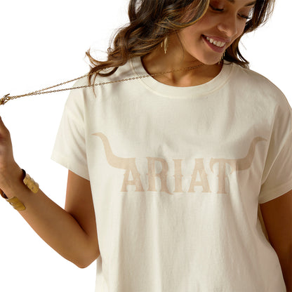 Ariat Women's Wild Hat T-Shirt - Coconut Milk